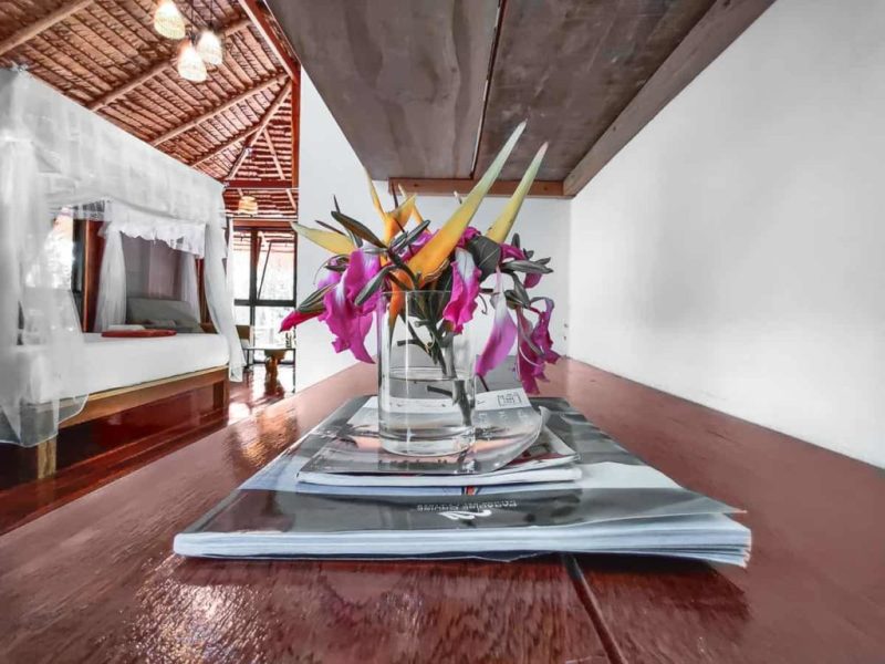 Family room balcony entrance flowers magazine